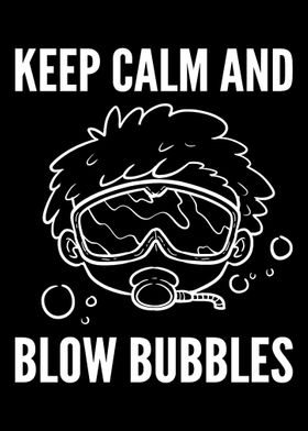 Blow Bubbles Scuba Diver a