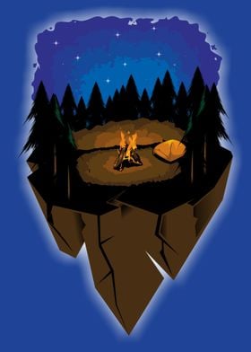 CAMPFIRE VECTOR 