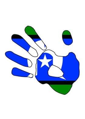 Torres Strait Flag Hand