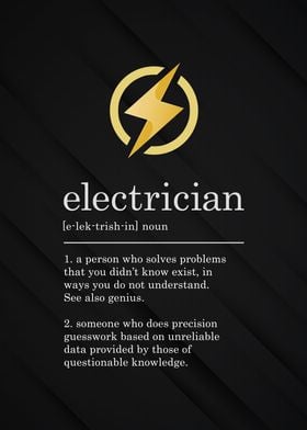 Funny Electrician Sign