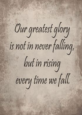 Rising every time we fall