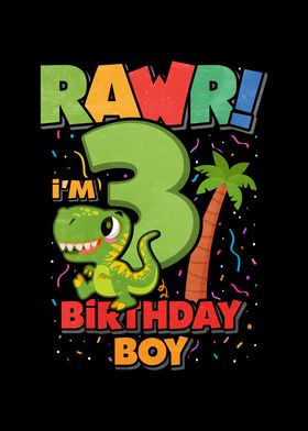 4 Birthday Dinosaur
