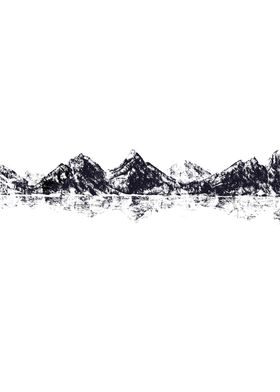 Minimalist Mountain Right