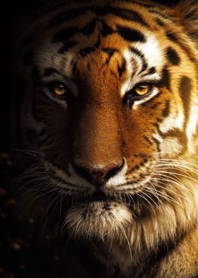 golden tiger face 