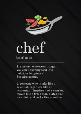 Funny Chef Definition Cook