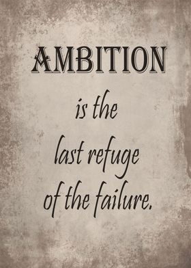 Last refuge of the failure