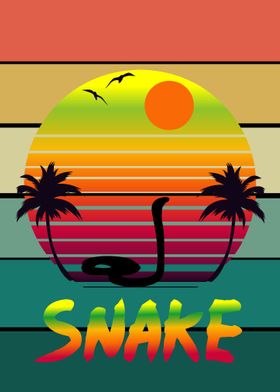 retro popart snake