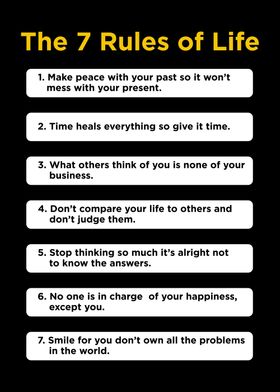 7 rules of life