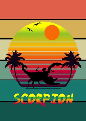 retro popart scorpion