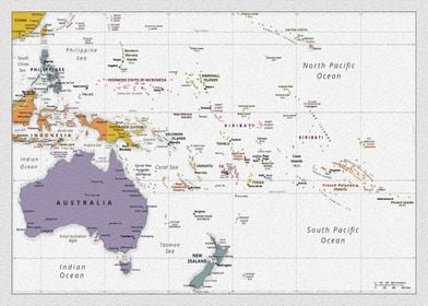 Oceania Map