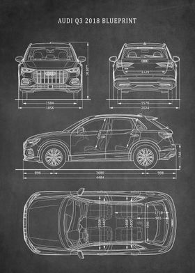 Audi Q3 2018 Blueprint