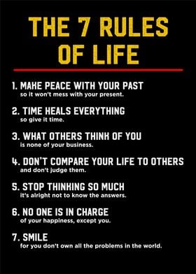 the 7 rules of life