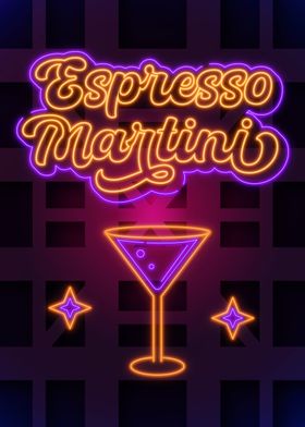 Espresso Martini Neon Art