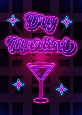 Dry Martini Neon Sign