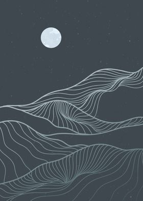 MOUNTAIN LINE ART