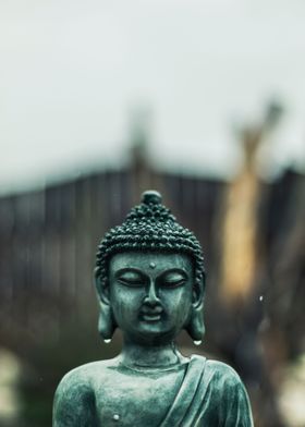 Peaceful Buddha statue