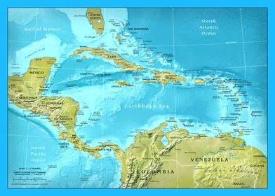 Central America Map