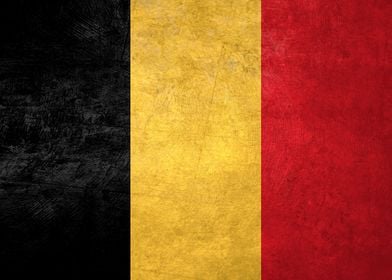 Flag of Belgium on Wall