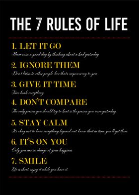 the 7 rules of life