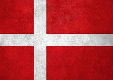 Flag of Denmark on Wall