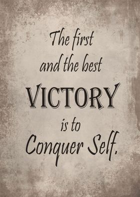 Conquer self