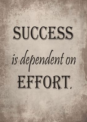 Success and effort 