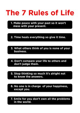 the 7 rules of life