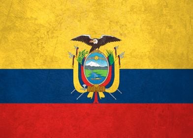 Flag of Ecuador on Wall