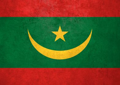 Flag of Mauritania on Wall