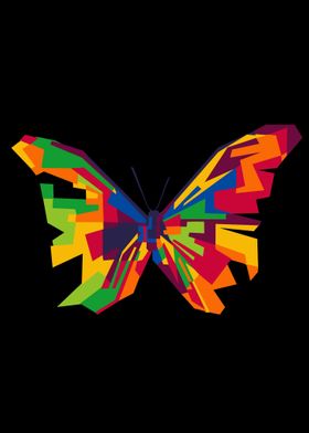 butterfly popart