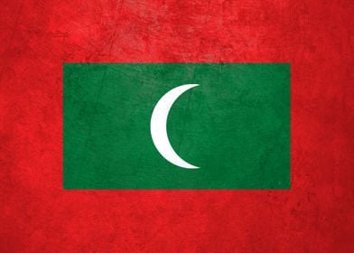 Flag of Maldives on Wall