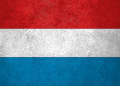 Flag of Luxembourg on Wall