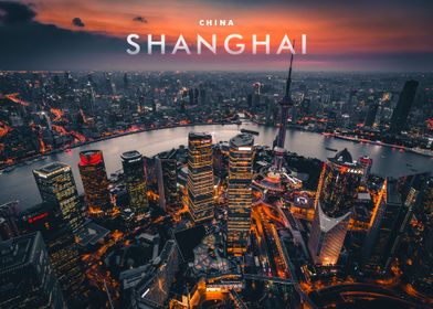 Shanghai City Skyline