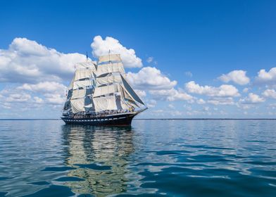 Sailing trip on the sea