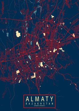 Almaty City Map Hope