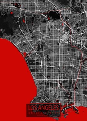 Los Angeles Map Oriental