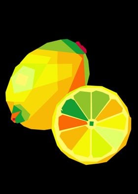 lemon fruit popart