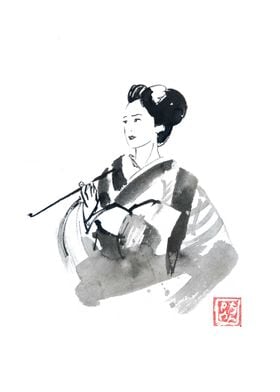 geisha smoking