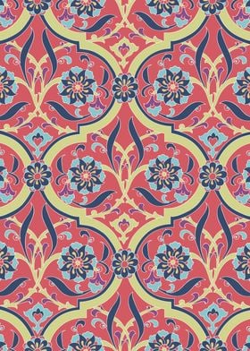 Iznik Turkish pattern