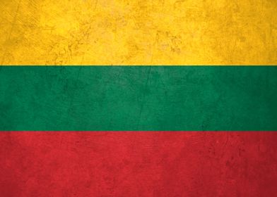 Flag of Lithuania on Wall