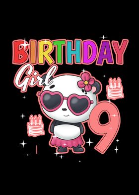 Birthday Girl 9 Panda