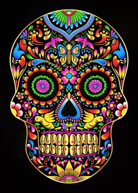 mexican skull colors