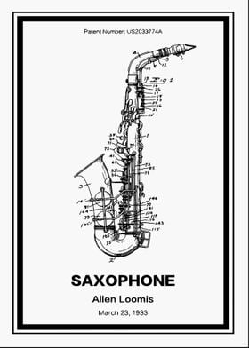 Saxophone patent