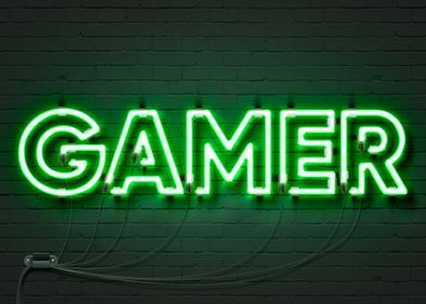 Gamer neon sign