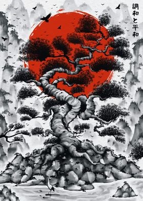 Japanese Bonsai Tree Ink