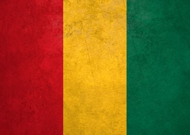 Flag of Guinea on Wall