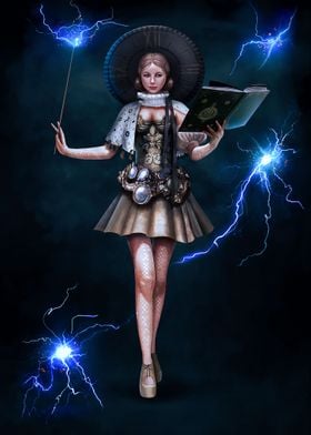 Lightning Mage' Poster by James Coyne | Displate