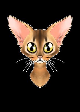 Cat Lover I Abyssinian Cat