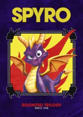 Spyro in flames