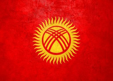 Old Flag of Kyrgyzstan